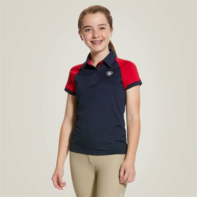 CHANDAIL ARIAT ENFANT POLO TEAM ROUGE / MARINE GR.MEDIUM / 10