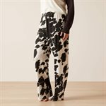 ARIAT COW PAJAMA SET CREAM AND BLACK