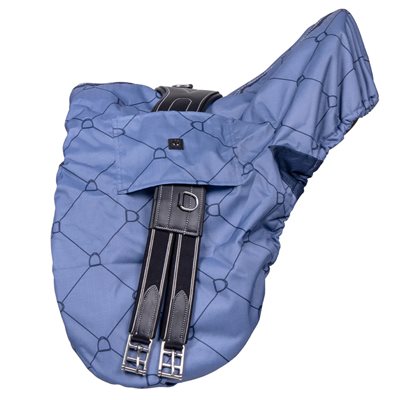 QHP SADDLE COVER COUNTRY BLUE