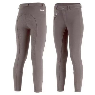 HORZE ACTIVE SILICONE BREECHES CHILDREN GRIP FS GREY XXSMALL