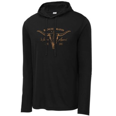 RANCH BRAND LIGHT HOODIE UNISEX SKULL 2 BLACK / COPPER SMALL