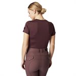 HORZE TABITHA LIGHTWEIGHT SUMMER T-SHIRT W / BIT BURGUNDY 10 / 40