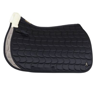 HORZE HOUSTON ALL PURPOSE SADDLE PAD WITH FLEECE NAVY FULL