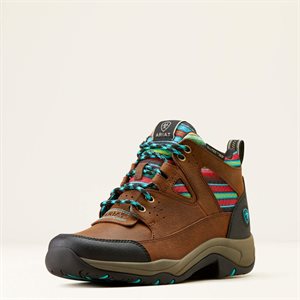 ARIAT BOOTS WOMAN TERRAIN VENTEK BROWN / TURQ SERAPE