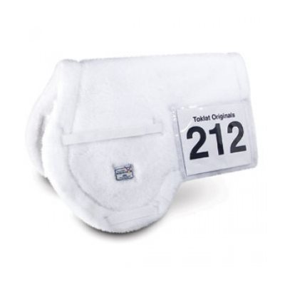 MEDALLION FLEECE CLOSE CONTACT NUMBER POCKET PAD WHITE 17"