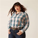 ARIAT BILLIE JEAN LS SHIRT TOMBOY PLAID XSMALL