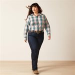 ARIAT BILLIE JEAN LS SHIRT TOMBOY PLAID XSMALL