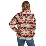 VESTE EN SHERPA WRANGLER FEMME AZTEC FRAMBOISE GR.L