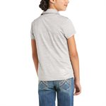 YOUTH LAGUNA SS POLO HEATHER GREY LARGE / 12