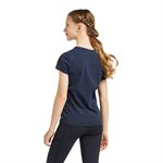 YOUTH ARIAT VERTICAL LOGO SS T-SHIRT NAVY / RED XSMALL / 7