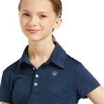 ARIAT YOUTH LAGUNA SS POLO NAVY SMALL / 8