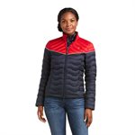 ARIAT COAT JACKET TEAM COLORBLOCK RED / NAVY / WHITE LOGO XS