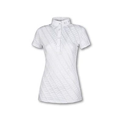 EQUILINE WHITE COMPETITION SHIRT MAUVE XLARGE