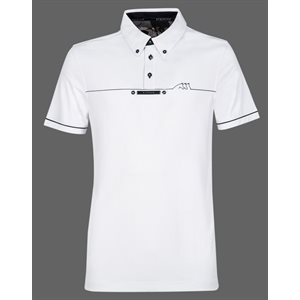 CHEMISE DE COMPÉTITON POUR HOMME EQUILINE LINDEN BLANCHE 