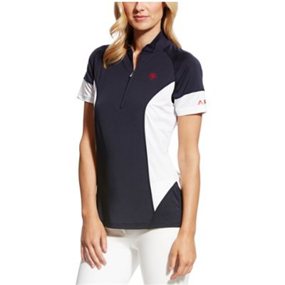 ARIAT JERSEY CAMBRIA 1 / 4 BASELAYER NAVY / WHITE / RED SMALL