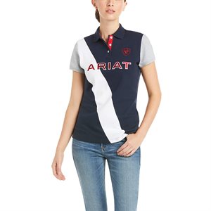 POLO ARIAT TARYN SS TEAM MARINE / BLANC / ROUGE