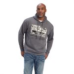 ARIAT MEN'S PASTURES SWEATSHIRT CHARCOAL HEATHER XXLARGE