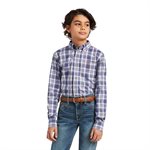 BOYS PRO DIEGO CLASSIC LONG SLEEVE SHIRT BLUE INDIGO SMALL