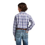 BOYS PRO DIEGO CLASSIC LONG SLEEVE SHIRT BLUE INDIGO SMALL