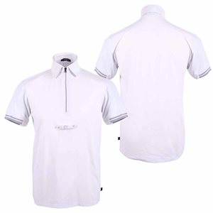 QHP WHITE COMPETITION SHIRT SHORT SLEEVES MARK 