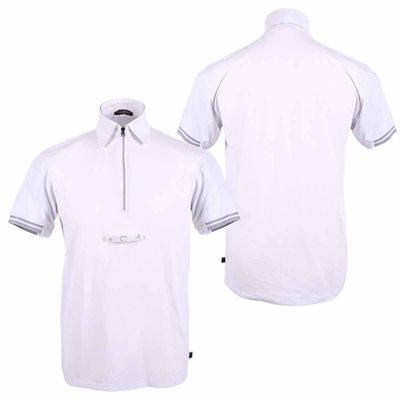 QHP WHITE COMPETITION SHIRT SHORT SLEEVES MARK 50