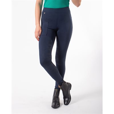 BREECHES PULL-ON PHYLICIA SILICON GRIP FULL SEAT NAVY 24 / 36EU