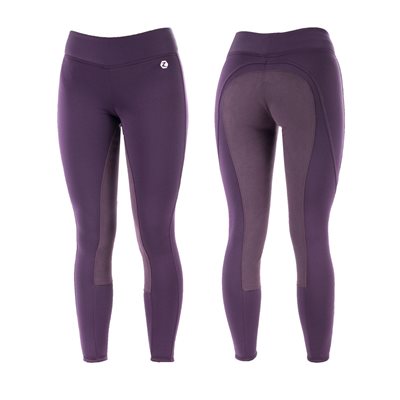 BREECHES HORZE ACTIVE KIDS FULL SEAT WINTER TIGHTS PURPLE XS