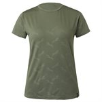 HORZE NINA WOMEN TECHNICAL T-SHIRT PRINTS OLIVINE GREEN 8 (38)