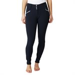 HORZE DELLA WOMENS HIGH WAIST KNEE PATCH BREECHES NAVY