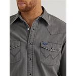 CHEMISE WRANGLER HOMME VINTAGE GRIS SMALL