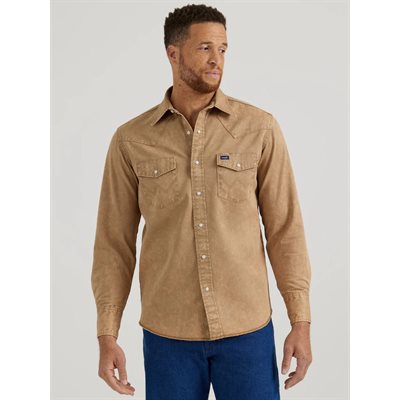 CHEMISE WRANGLER HOMME VINTAGE TAN GR.M