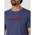 T-SHIRT WRANGLER HOMME BLEU / ROUGE SMALL