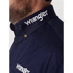 WRANGLER MEN LOGO SHIRT NAVY SMALL