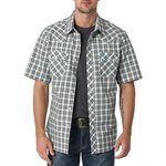 CHEMISE WRANGLER HOMME MC CARREAU NOIR / VERT XLARGE