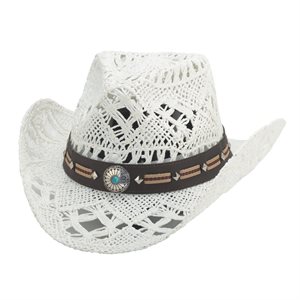 CHAPEAU DE COWBOY BULLHIDE YOUNG LOVE BLANC