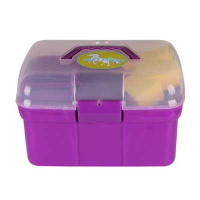 QHP GROOMING BOX 10 PIECE PURPLE