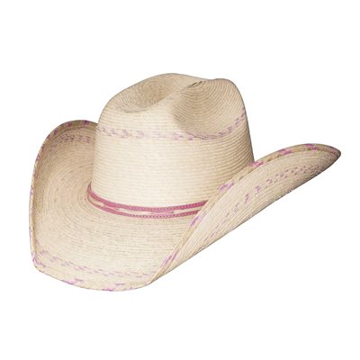 CHAPEAU DE COWBOY BULLHIDE CANDY KISS FILLE NATUREL / ROSE O / S