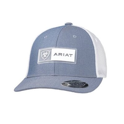 CASQUETTE ARIAT BLEU CIEL / BLANC LOGO BLANC