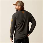 ARIAT LONG SLEEVE TSHIRT CHARCOAL SZ.L