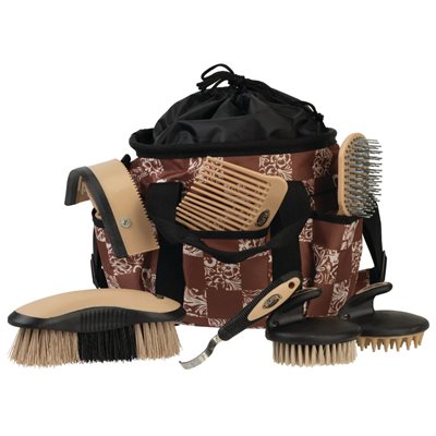 SAC A GROOMING AVEC BROSSES WEAVER CHECKERBOARD