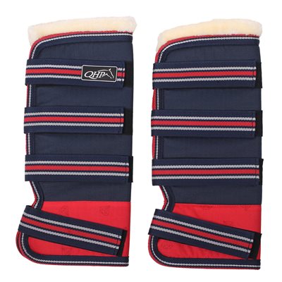 TRAVEL BOOTS TURNOUT COLLECTION DIAMOND NAVY / RED QHP PONY