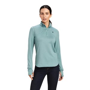 1 / 4 ZIP GRIDWORK ARIAT MENTHE GR:SMALL