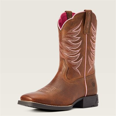 BOTTES ARIAT FILLE FIRECATCHER ROWDY BRUN / ROSE GR.11