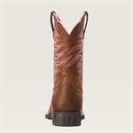 YOUTH ARIAT COWBOY BOOTS FIRECATCHER ROWDY BROWN / PINK