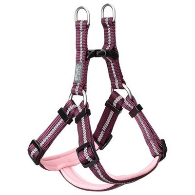 TERRAIN DOG HARNESS REFLECTIVE PLUM WINE / PINK SMALL