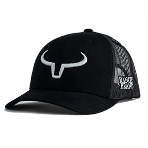 CASQUETTE RANCH BRAND NOIR MESH NOIR LOGO SILVER ENFANT