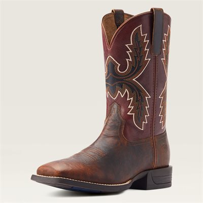 BOTTES WESTERN ARIAT HOMME PAY WINDOW BARTOP BRUN / COGNAC 11EE