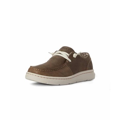 MOCCASSINS ARIAT FEMME HILO AVEC LACET BEIGE / BLANC GR:9