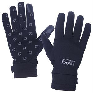 GANTS QHP TALLINN DOUBLÉ EN POLAR GRIP EN SILICONE NOIR