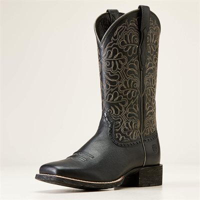 BOTTES WESTERN ARIAT ROUND UP REMUDA BLACK DEERTAN GR. 6B